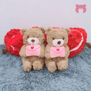 B2BGB0014 - Hộp quà tim và gấu Teddy thiệp 2in1 35cm 2