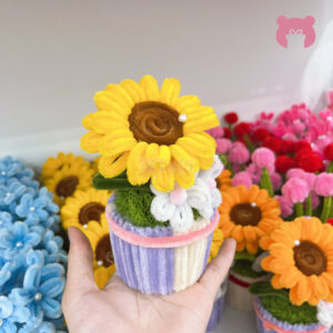 B2BQT0001-Chau-cay-hoa-huong-duong-mini-de-ban-handmade 2