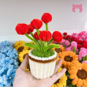 B2BQT0002-Chau-hoa-Tulip-mini-de-ban-handmade 2
