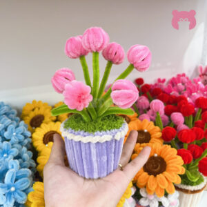 B2BQT0002-Chau-hoa-Tulip-mini-de-ban-handmade 1