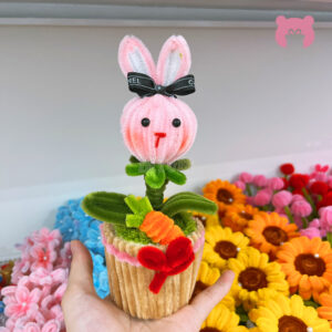 B2BQT0006-Chau-cay-Tho-kem-nhung-handmade