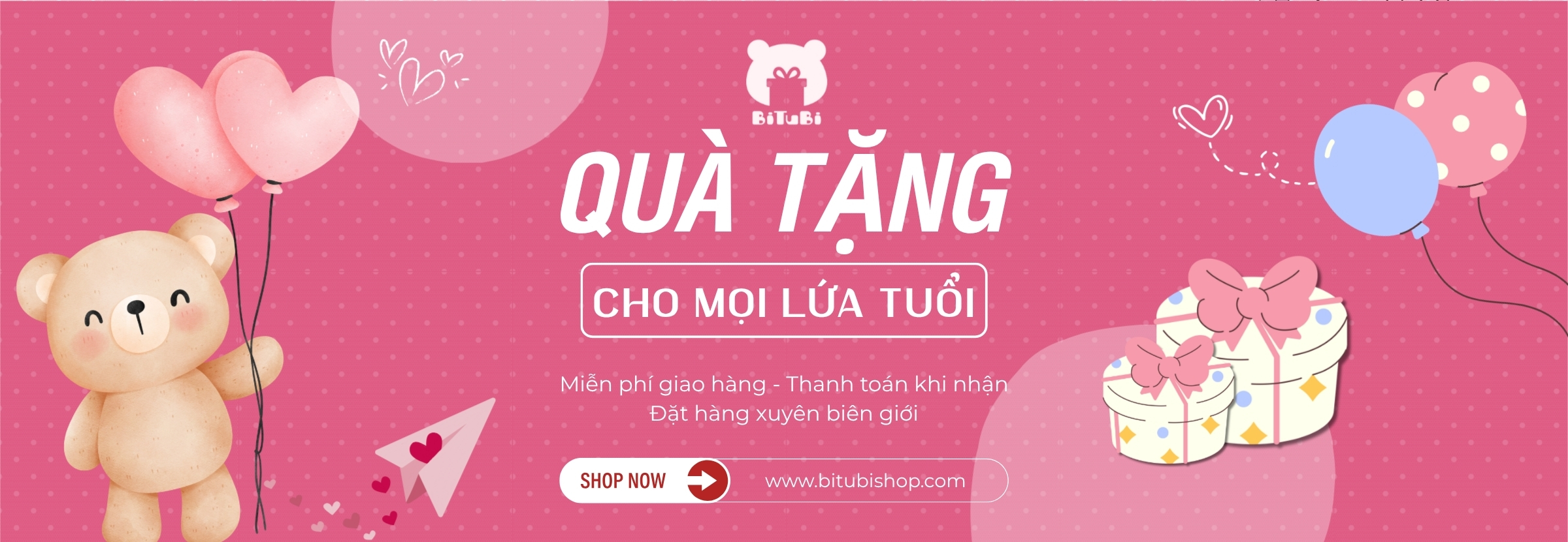 Banner BiTuBiShop - Thú bông & Quà tặng 3